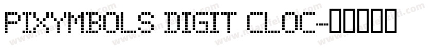 PIXymbols Digit Cloc字体转换